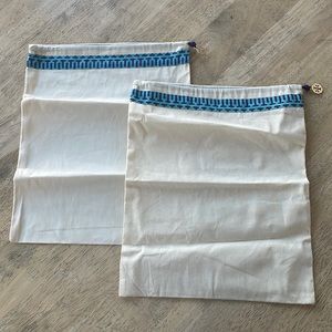 2 Tory Burch Duster Shoe Bags
